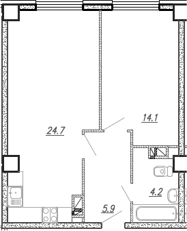 Продается 2-комн. квартира, 48.9 м² — фото 3