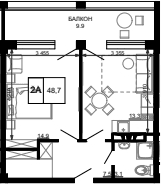 Продается 1-комн. квартира, 38.8 м²