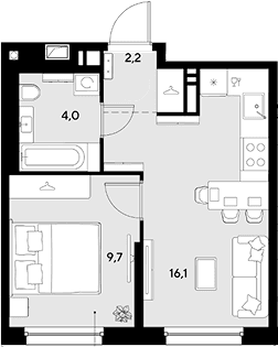 Продается 1-комн. квартира, 32 м²