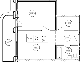 Продается 2-комн. квартира, 45.16 м²