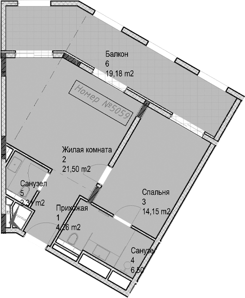 Продается 2-комн. квартира, 48.8 м²