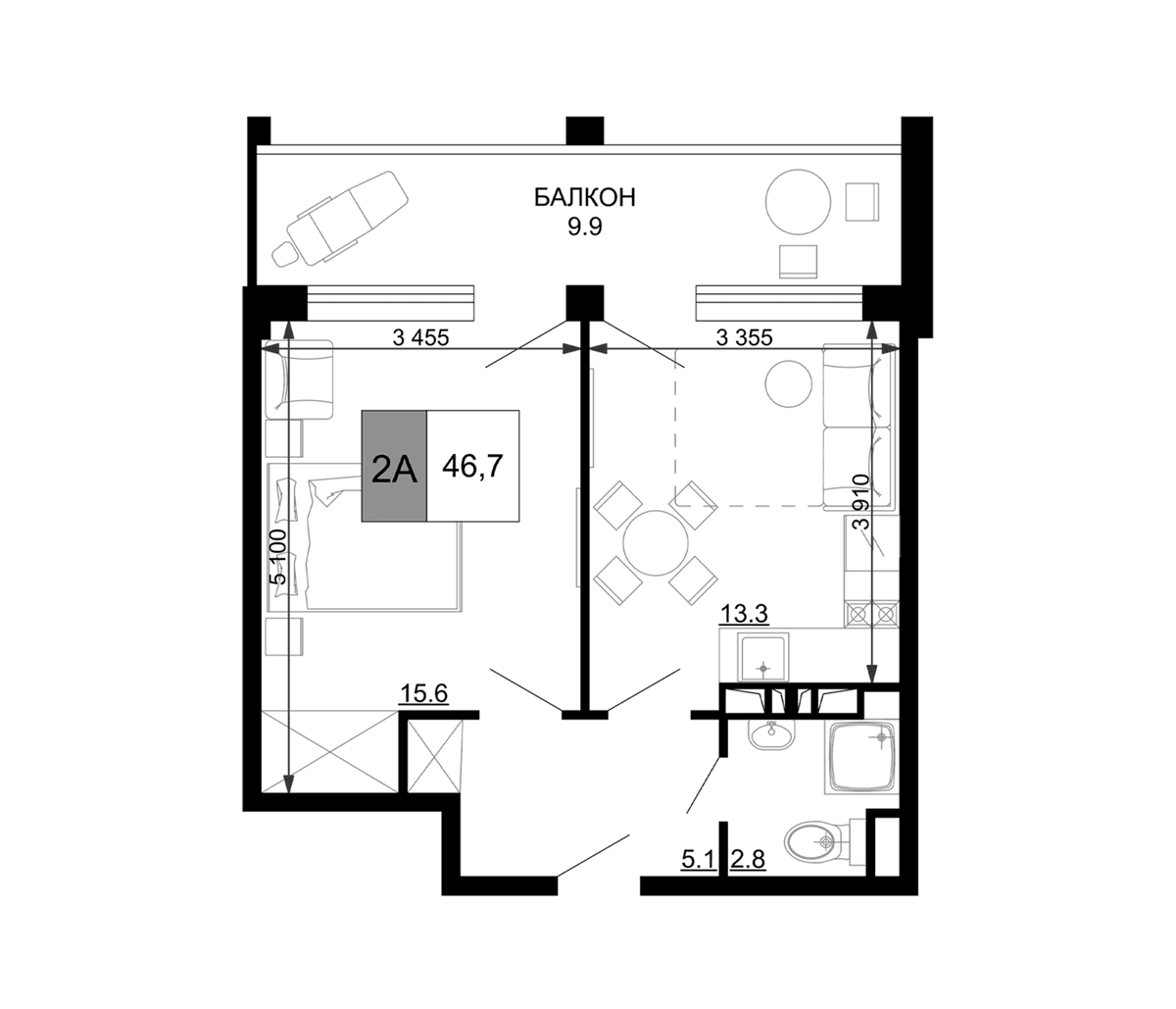 Продается 2-комн. квартира, 36.8 м²